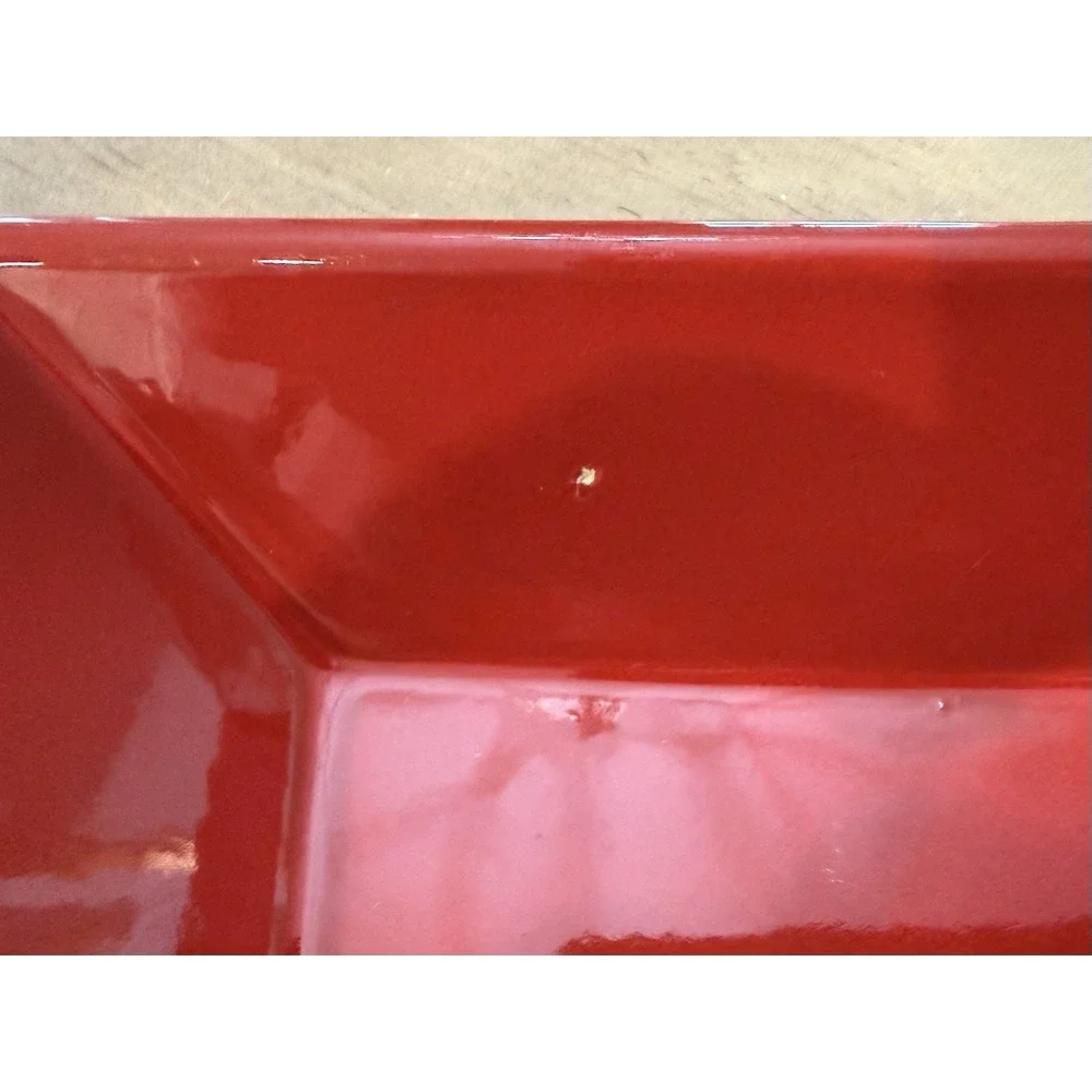 Set Of 2 Mamma Ro Italy Red Square 7